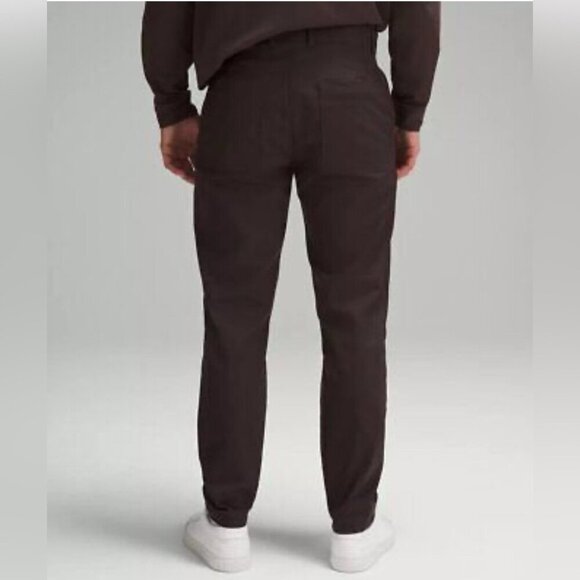 Lululemon black slim tapered heavyweight wrinkle resistant stretch twill pant 31 - Picture 1 of 4